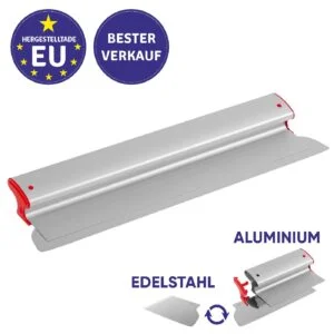 ZuperPRO Flächenspachtel | Auswechselbare 0,3 mm Edelstahlklinge und Aluminiumgriff
