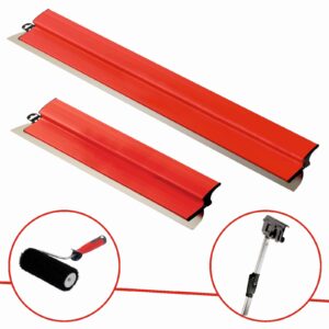 Paket 2 Flächenspachtel 100/60 cm + Teleskopverlängerung + Walze zum Verputzen